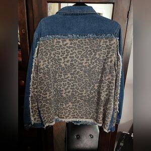 Now N Forever Denim & Leopard Jacket_M/L
